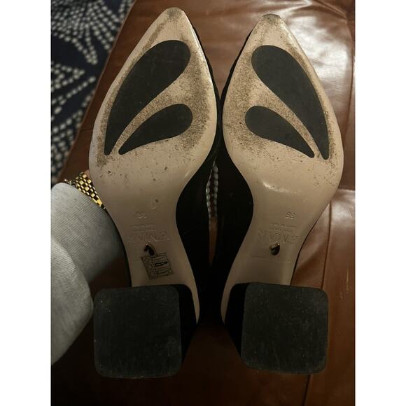 E'MAR Italy Ari Comfortable Block Heel Pump Crystal Pearl 36 - Picture 4 of 4